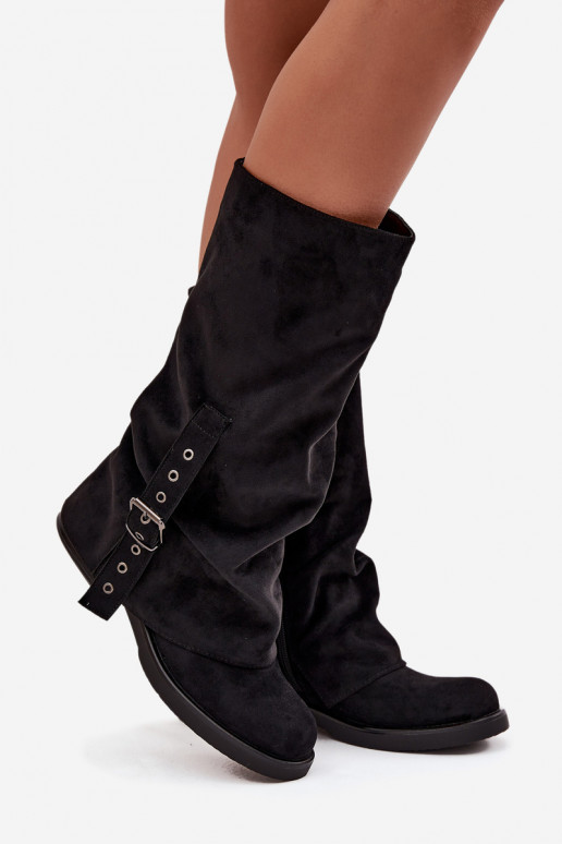 bottes pour femmes Avec un haut frisé I avec boucles couleur noire Ophelis bottes pour femmes Avec un haut frisé I avec boucles couleur noire Ophelis