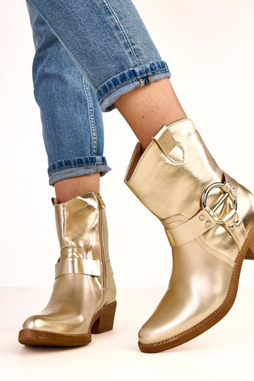 Bottes de cowboy dorées à... 2