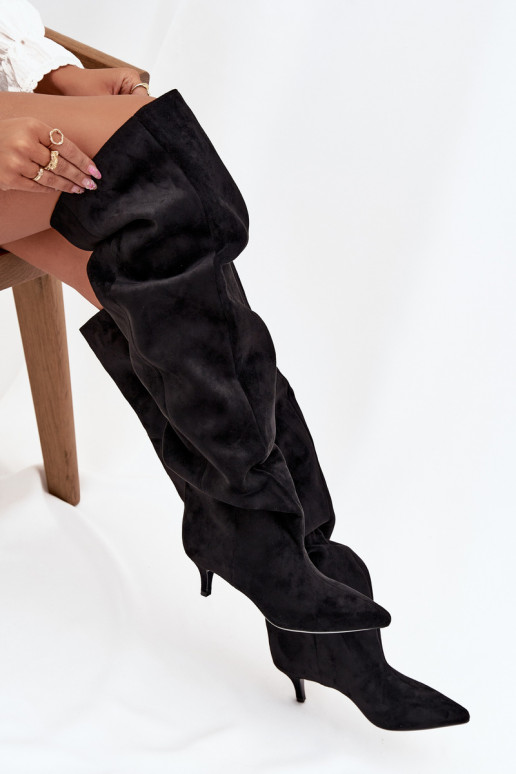 Un modèle convaincant bottes pour femmes avec des talons fins couleur noire Ysolienne Un modèle convaincant bottes pour femmes avec des talons fins couleur noire Ysolienne
