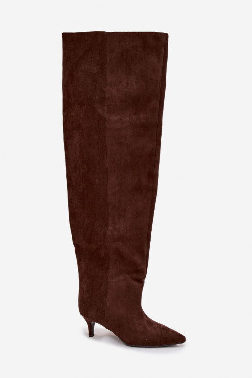 Un modèle convaincant bottes pour femmes avec des talons fins CzekoladoÀe Ysolienne