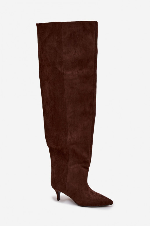 Un modèle convaincant bottes pour femmes avec des talons fins CzekoladoÀe Ysolienne