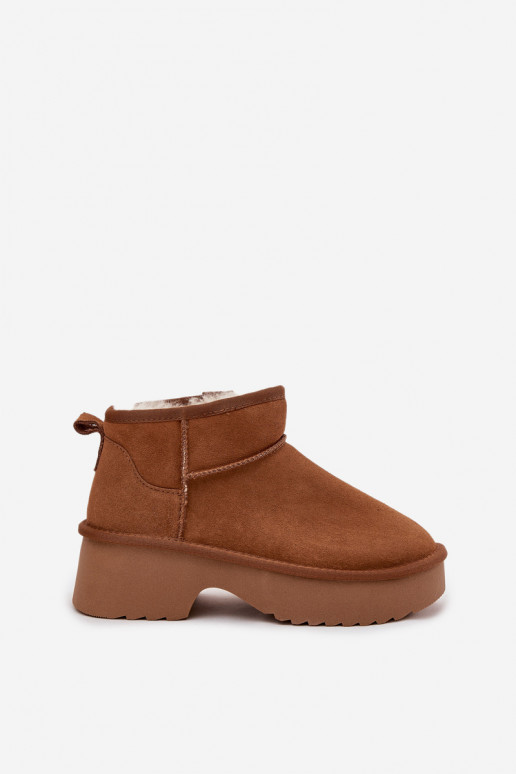 Bottes de neige FémininActivéturalnego en daimu réchauffer avec de la fourrure à l intérieur marron Milora Bottes de neige FémininActivéturalnego en daimu réchauffer avec de la fourrure à l intérieur marron Milora