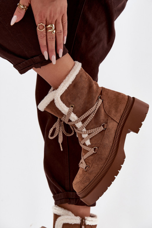 Bottes de neige Féminin avec échauffement marron Irmara Bottes de neige Féminin avec échauffement marron Irmara