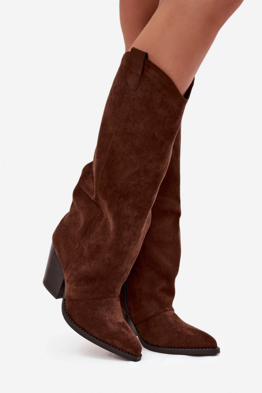 réchauffer bottes style coÀ-boy avec des talonsen daim écologiqueu CzekoladoÀe Il fautvine réchauffer bottes style coÀ-boy avec des talonsen daim écologiqueu CzekoladoÀe Il fautvine