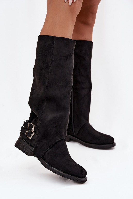 réchauffer bottes pour femmes avec boucles couleur noire Umbria réchauffer bottes pour femmes avec boucles couleur noire Umbria