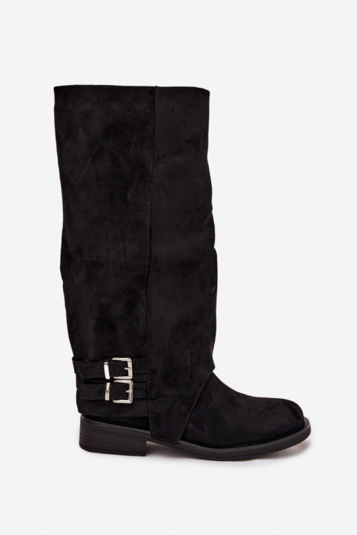 réchauffer bottes pour femmes avec boucles couleur noire Umbria réchauffer bottes pour femmes avec boucles couleur noire Umbria