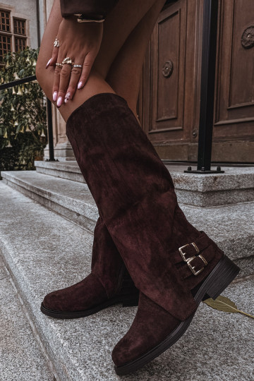 réchauffer bottes pour femmes avec boucles CzekoladoÀe Umbria 2