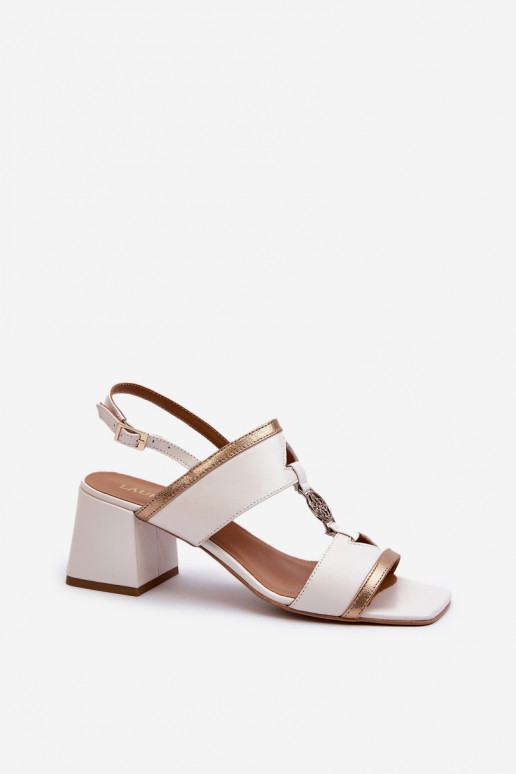 Peau Style élégant des sandales Klocke Laura Messi 2768 couleur blanche Peau Style élégant des sandales Klocke Laura Messi 2768 couleur blanche