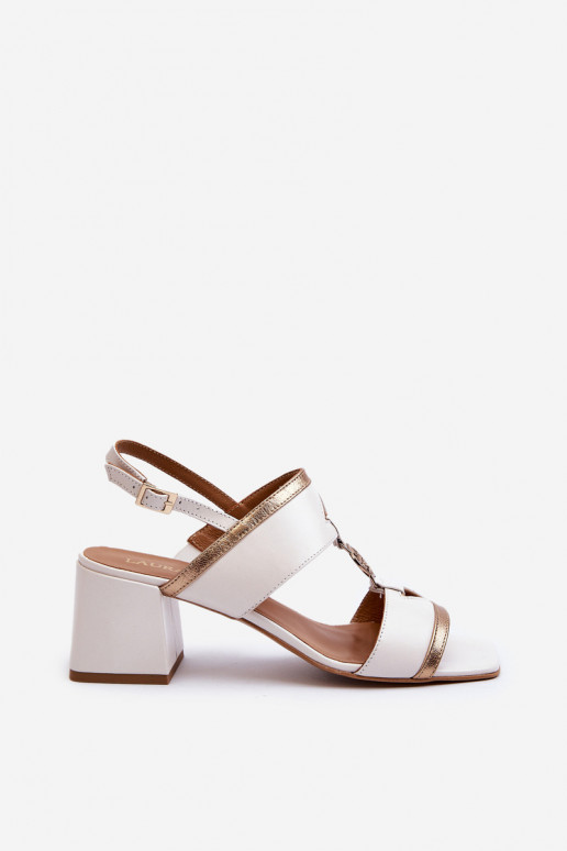 Peau Style élégant des sandales Klocke Laura Messi 2768 couleur blanche Peau Style élégant des sandales Klocke Laura Messi 2768 couleur blanche