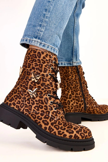 Bottines à motif léopard... 2