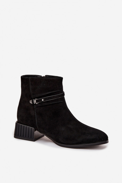 Bottes pour femmesActivéturalnego en daimu Klocke réchauffer D&A CR52-651 couleur noire Bottes pour femmesActivéturalnego en daimu Klocke réchauffer D&A CR52-651 couleur noire