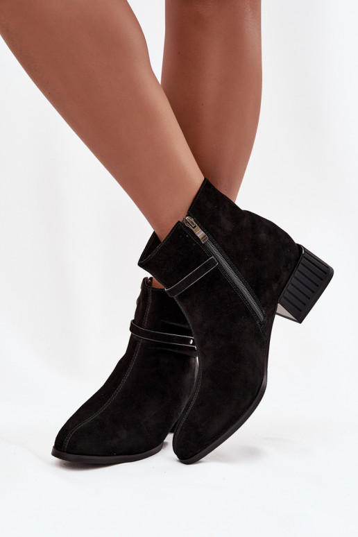 Bottes pour femmesActivéturalnego en daimu Klocke réchauffer D&A CR52-651 couleur noire Bottes pour femmesActivéturalnego en daimu Klocke réchauffer D&A CR52-651 couleur noire