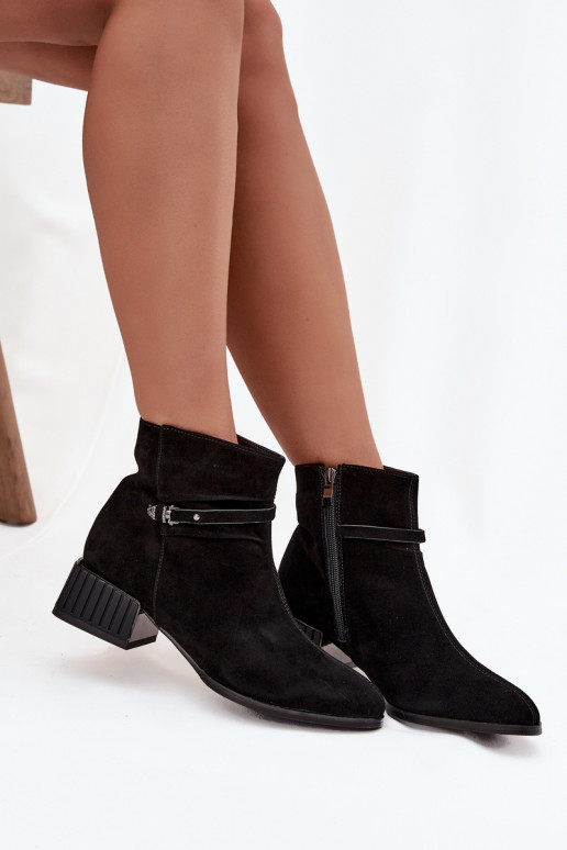 Bottes pour femmesActivéturalnego en daimu Klocke réchauffer D&A CR52-651 couleur noire Bottes pour femmesActivéturalnego en daimu Klocke réchauffer D&A CR52-651 couleur noire
