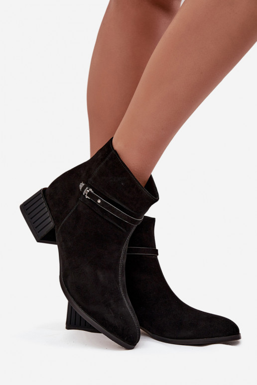 Bottes pour femmesActivéturalnego en daimu Klocke réchauffer D&A CR52-651 couleur noire Bottes pour femmesActivéturalnego en daimu Klocke réchauffer D&A CR52-651 couleur noire