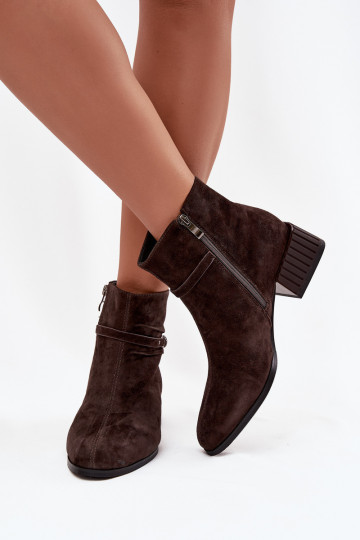 Bottes pour femmesActivéturalnego en daimu Klocke réchauffer D&A CR52-651 CzekoladoÀe 2
