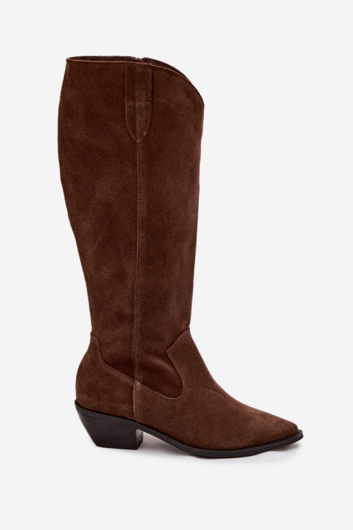 bottes style coÀ-boyActivéturalnego en daimu réchauffer Zazoo 4225 marron bottes style coÀ-boyActivéturalnego en daimu réchauffer Zazoo 4225 marron