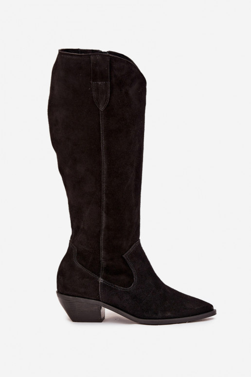 bottes style coÀ-boyActivéturalnego en daimu réchauffer Zazoo 4225 couleur noire bottes style coÀ-boyActivéturalnego en daimu réchauffer Zazoo 4225 couleur noire