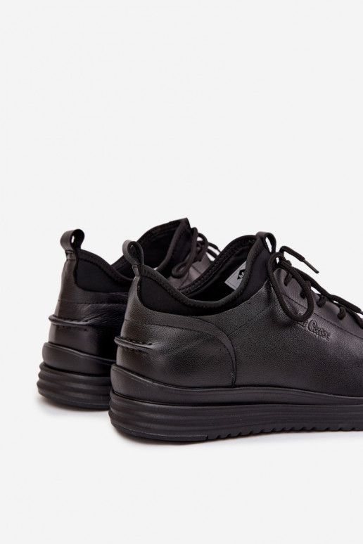 Peau Chaussures pour hommes Lee Cooper LCJ-26-33-3964 couleur noire Peau Chaussures pour hommes Lee Cooper LCJ-26-33-3964 couleur noire