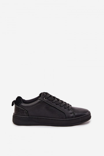 Peau Chaussures modèle baskets Mâle Lee Cooper LCJ-25-33-3965 couleur noire 2
