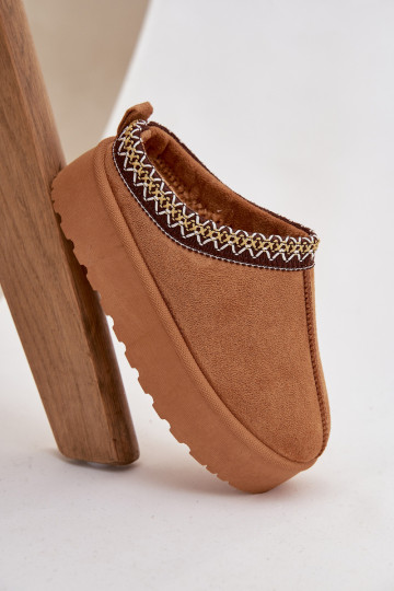 Bottes de neige Puéril JeunesseHaftem avec une plateforme marron Jolisse 2