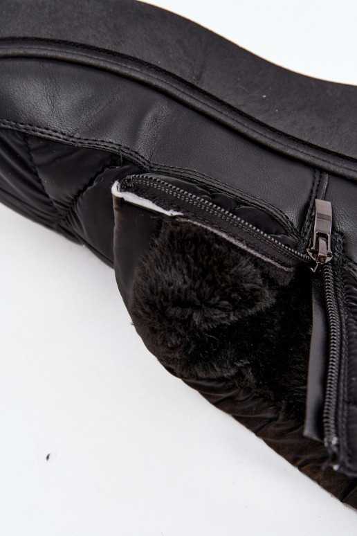 Bottes de neige Féminin avec une plateforme réchauffer avec de la fourrure à l intérieur couleur noire Tahlira Bottes de neige Féminin avec une plateforme réchauffer avec de la fourrure à l intérieur couleur noire Tahlira