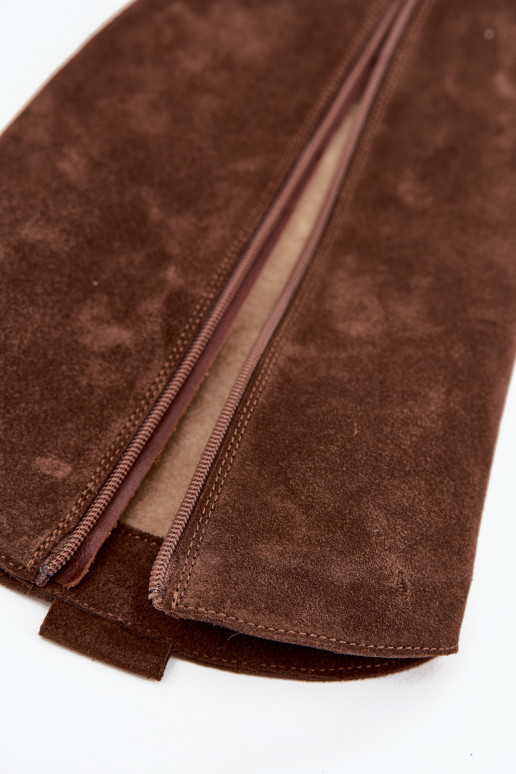 Peau en daim bottes style coÀ-boy réchauffer Zazoo 4224 CzekoladoÀe Peau en daim bottes style coÀ-boy réchauffer Zazoo 4224 CzekoladoÀe