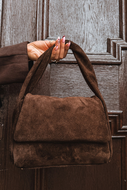 Skórzana en daimoÀa Ordinateur de poche CzekoladoÀa Monelle Skórzana en daimoÀa Ordinateur de poche CzekoladoÀa Monelle