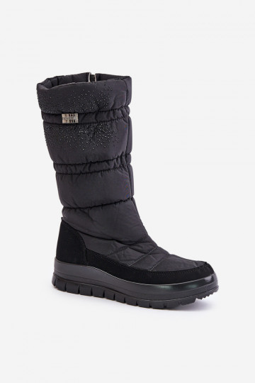 Féminin Bottes de neige Avec décoration Progress PROGJ-24-147 couleur noire 2