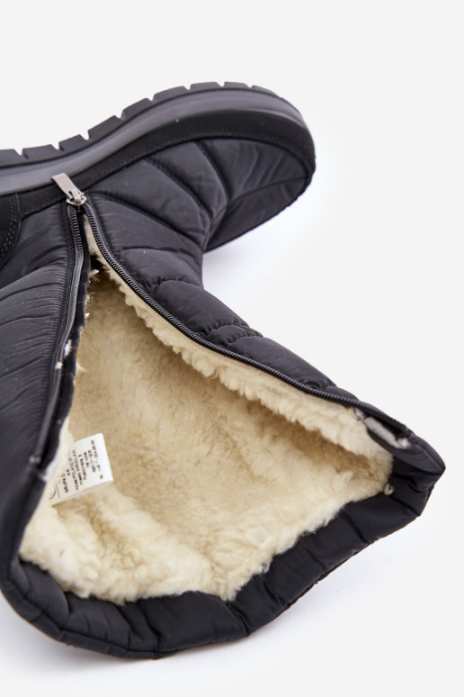 Féminin Bottes de neige Avec décoration Progress PROGJ-24-147 couleur noire