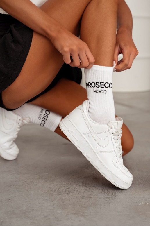 Chaussettes Féminin PROSECCO MOOD couleur blanche