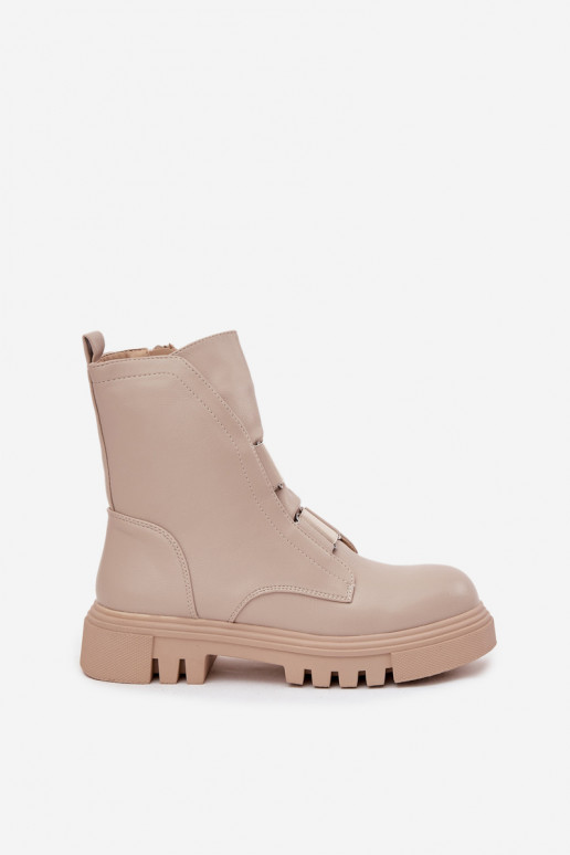 réchauffer Bottines de travail Féminin Au Château Eko Peau couleur ivoire Il fautilyra réchauffer Bottines de travail Féminin Au Château Eko Peau couleur ivoire Il fautilyra