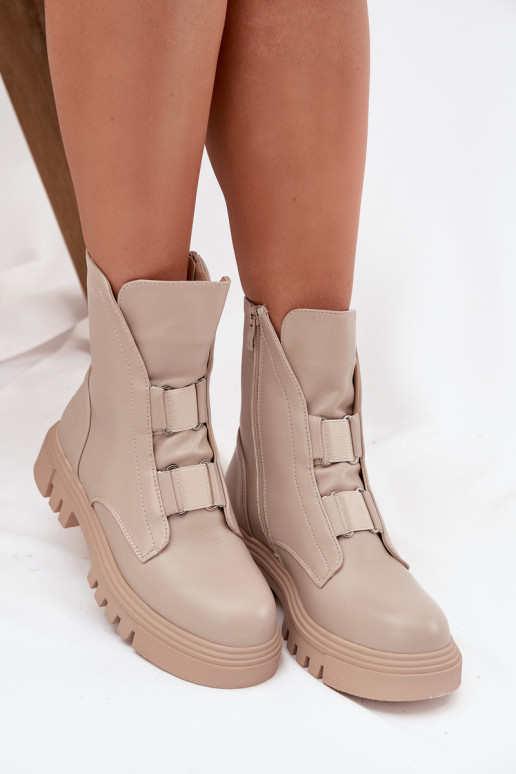 réchauffer Bottines de travail Féminin Au Château Eko Peau couleur ivoire Il fautilyra réchauffer Bottines de travail Féminin Au Château Eko Peau couleur ivoire Il fautilyra