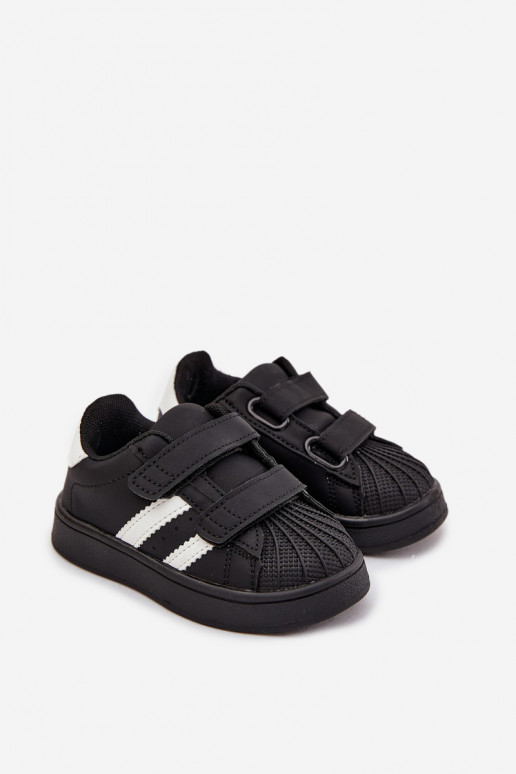 Chaussures de sport pour enfants Chaussures modèle baskets en cuir écologique couleur noire Renel Chaussures de sport pour enfants Chaussures modèle baskets en cuir écologique couleur noire Renel