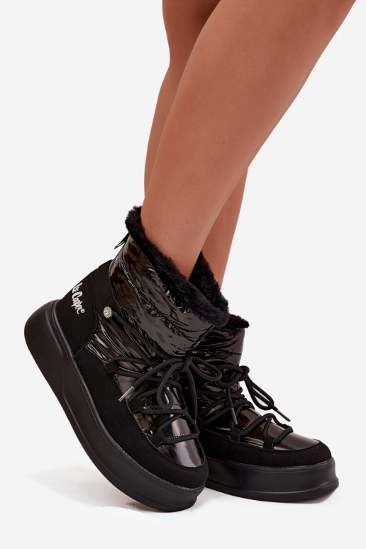 Bottes de neige Féminin avec une plateforme Lee Cooper LCJ-25-03-3814 couleur noire Bottes de neige Féminin avec une plateforme Lee Cooper LCJ-25-03-3814 couleur noire