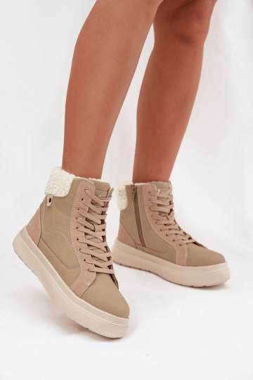 Bottes d'hiver pour femmes avec isolation Lee Cooper LCJ-25-01-3736, couleur sable 2