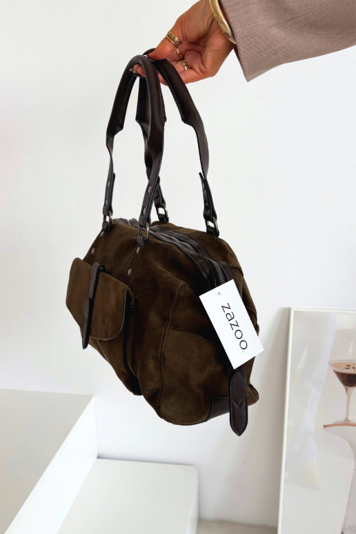 Ordinateur de pocheen daim écologiqueu couleur kaki Gressa Ordinateur de pocheen daim écologiqueu couleur kaki Gressa