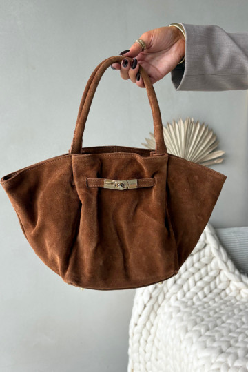 Sac en daim marron Orselle
