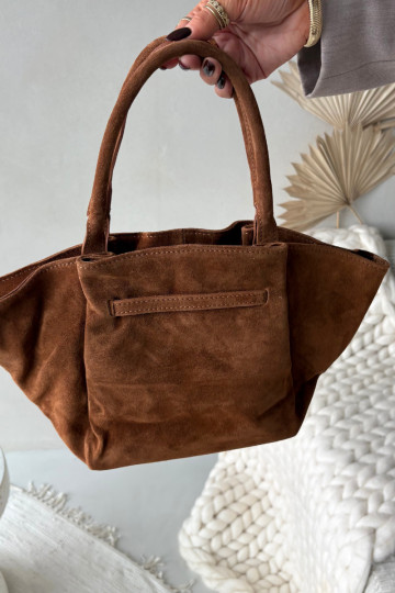 Sac en daim marron Orselle 2