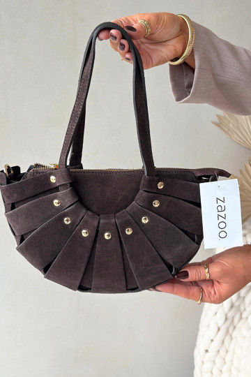 Sac en daim chocolat Tai turirivane 2