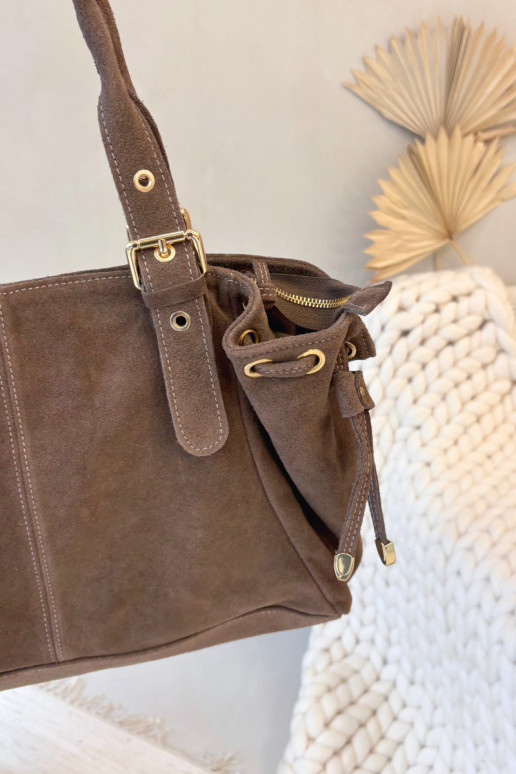 Skórzana en daimoÀa Ordinateur de poche couleur ivoire Ilienne