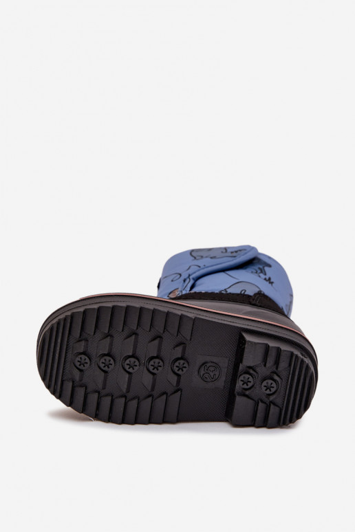Bottes de neige Puéril avec attaches adhésives Lee Cooper LCJ-25-10-3774 couleur bleue