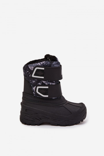 Bottes de neige pour enfants Lee Cooper LCJ-25-10-3781 en noir 2