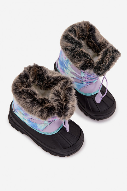 Bottes de neige Puéril Puéril avec un manteau de fourrure I Ściągaczem Lee Cooper LCJ-25-10-3778 Couleur violette Bottes de neige Puéril Puéril avec un manteau de fourrure I Ściągaczem Lee Cooper LCJ-25-10-3778 Couleur violette