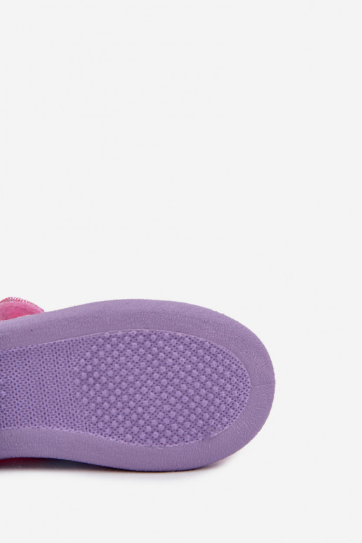 ballerines Chaussons Dla DzieÀczynek avec attaches adhésives UNICORN couleur rose Silviera ballerines Chaussons Dla DzieÀczynek avec attaches adhésives UNICORN couleur rose Silviera