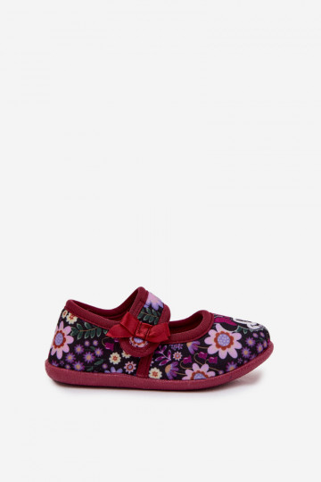 Chaussons-ballet MINNIE MOUSE Nomi en bordeaux pour filles 2