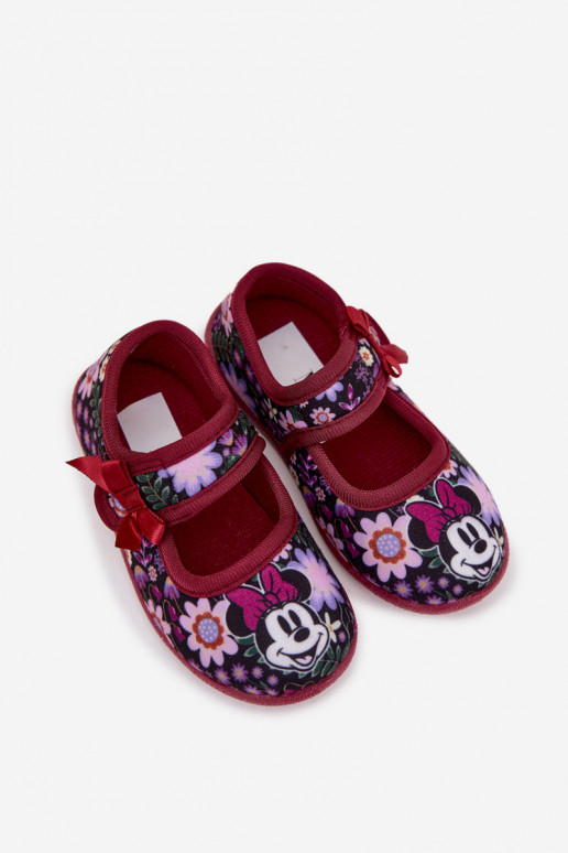 ballerines Chaussons Dla DzieÀczynek MINNIE MOUSE Bourgogne Nomi