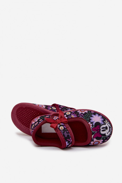 ballerines Chaussons Dla DzieÀczynek MINNIE MOUSE Bourgogne Nomi