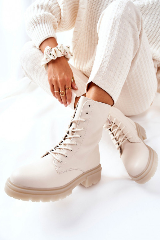 Grand Bottines de travail beige Rozelle