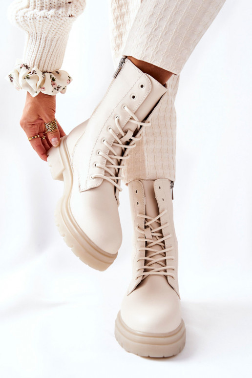 Grand Bottines de travail beige Rozelle