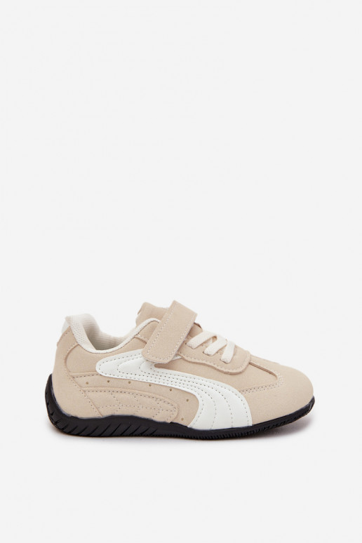 chaussures Baskets pour enfantsavec fermoir adhésifem beige Perrin chaussures Baskets pour enfantsavec fermoir adhésifem beige Perrin